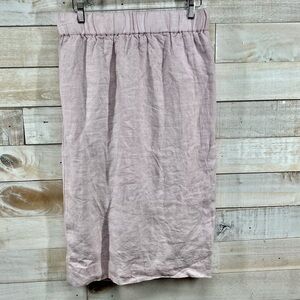 J Crew Midi Skirt Womens Medium Pink Pull On Cottagecore Lagenlook New NWT‎